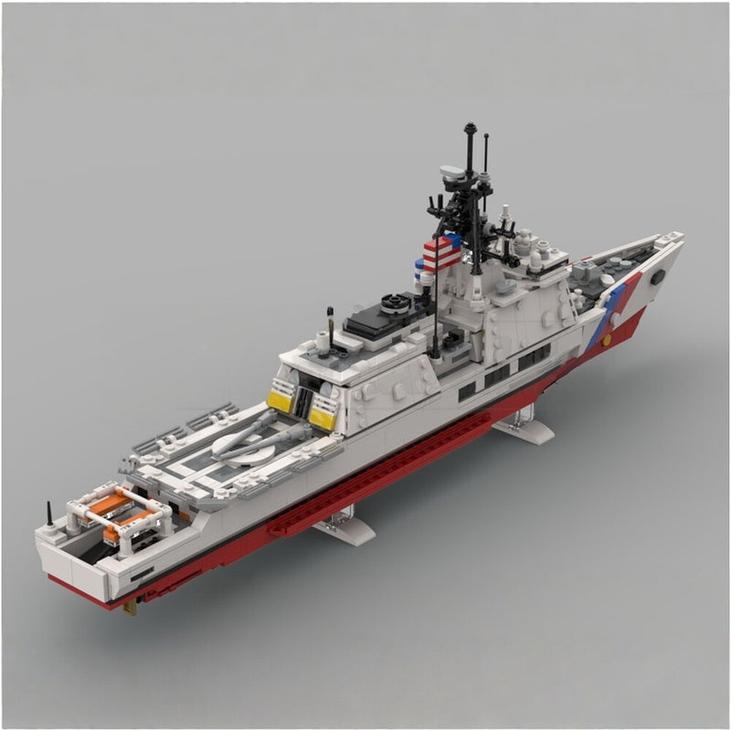 National Security Cutter MOC Modern Patrol Ship Building Kit - 5