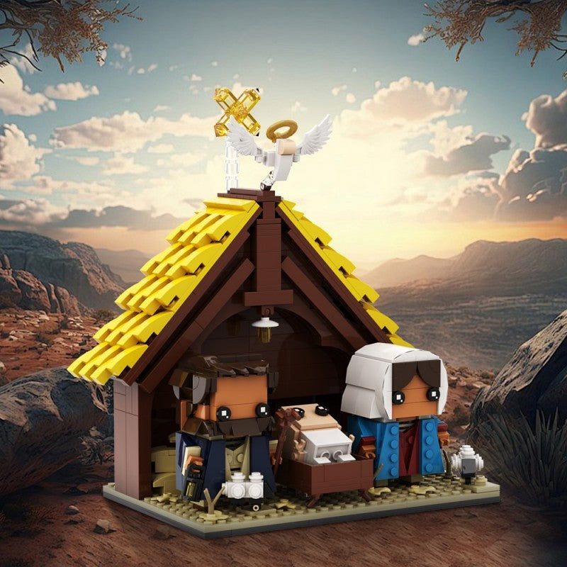 Nativity Scene MOC Building Kit | Traditional Christmas Display Model - 2
