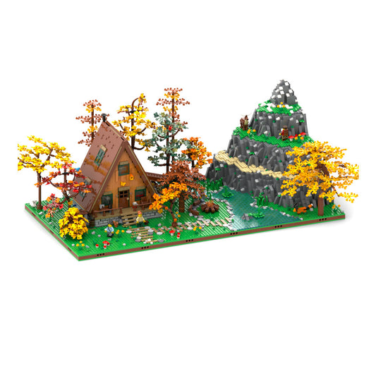 nature diorama and display for set 21338 a-frame cabin building set | moc-175981 - 1