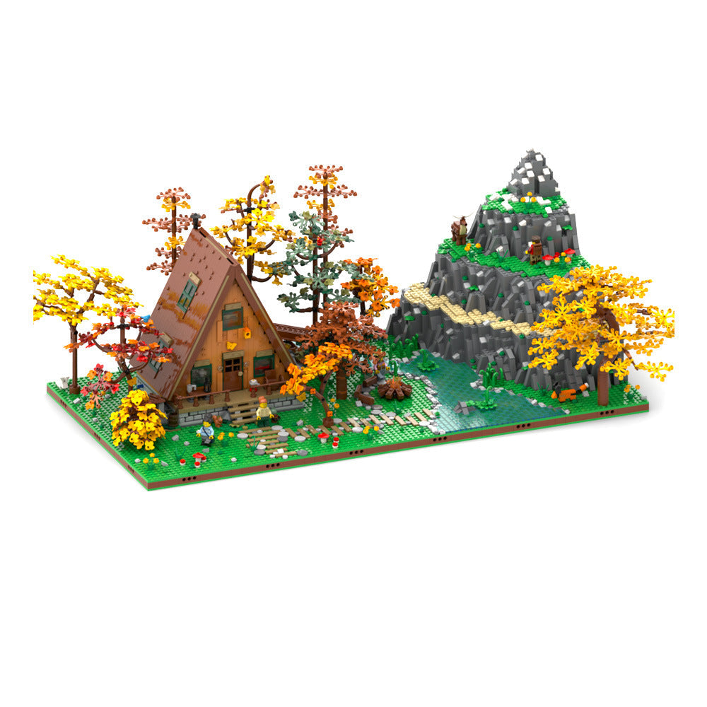 Nature Diorama and Display for set A-Frame Cabin Building Kit | Compatible MOC - 2