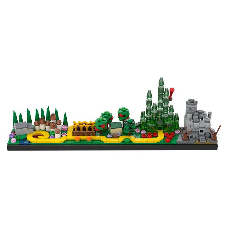 nchanted Fantasy Skyline Yellow Brick Road Adventure Building Kit | LEGO-Compatible MOC - 3