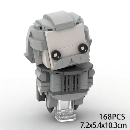 nearly headless nick brickheadz moc | harry potter | compatible with lego - 3