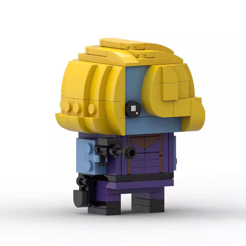 nebula brickheadz moc building set | lego-compatible marvel - 2
