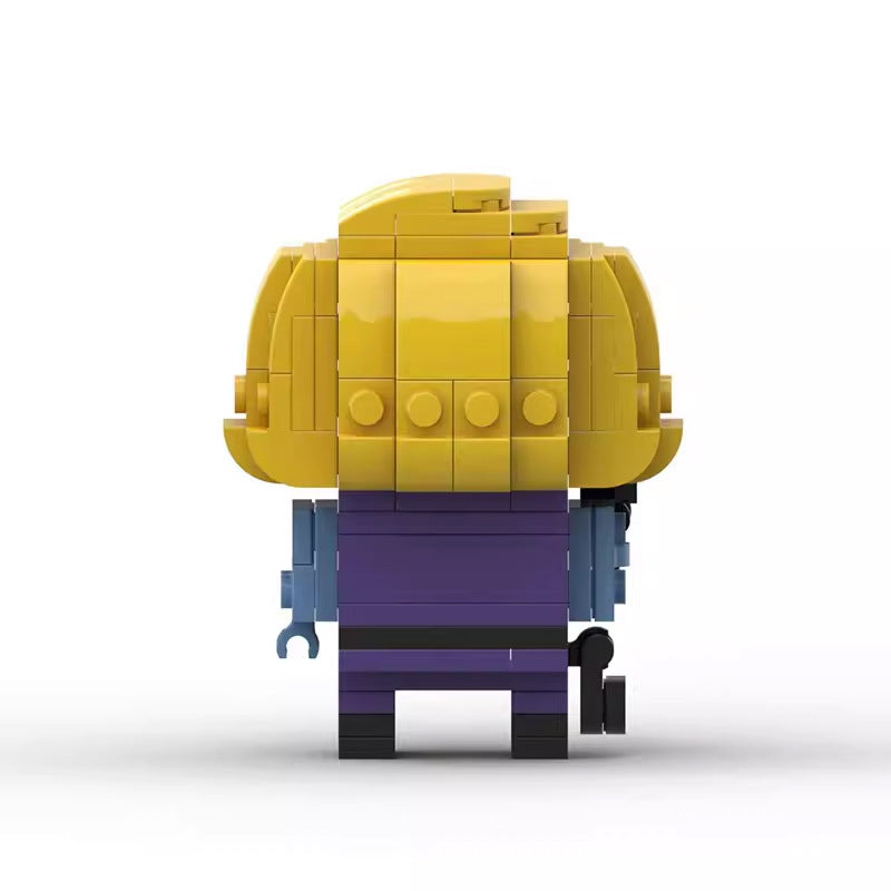 nebula brickheadz moc building set | lego-compatible marvel - 4