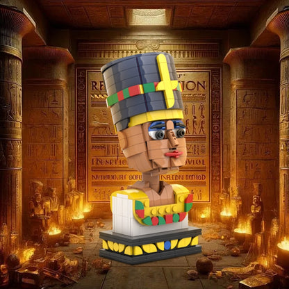 Nefertiti Egypt Queen MOC Cube Character Building Kit | Ancient Figure Model - 2