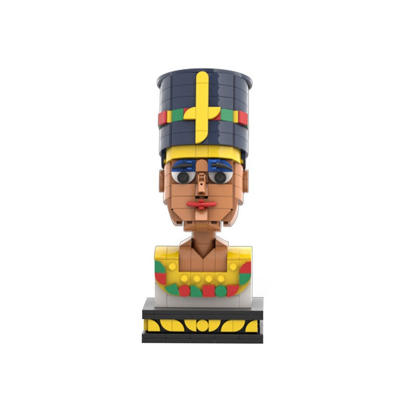 Nefertiti Egypt Queen MOC Cube Character Building Kit | Ancient Figure Model - 3