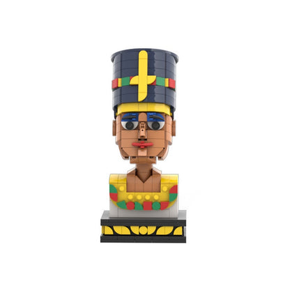 Nefertiti Egypt Queen MOC Cube Character Building Kit | Ancient Figure Model - 3