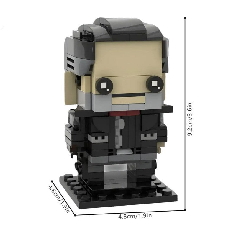 negan smith brickheadz building kit | the walking dead | moc-215558 - 2
