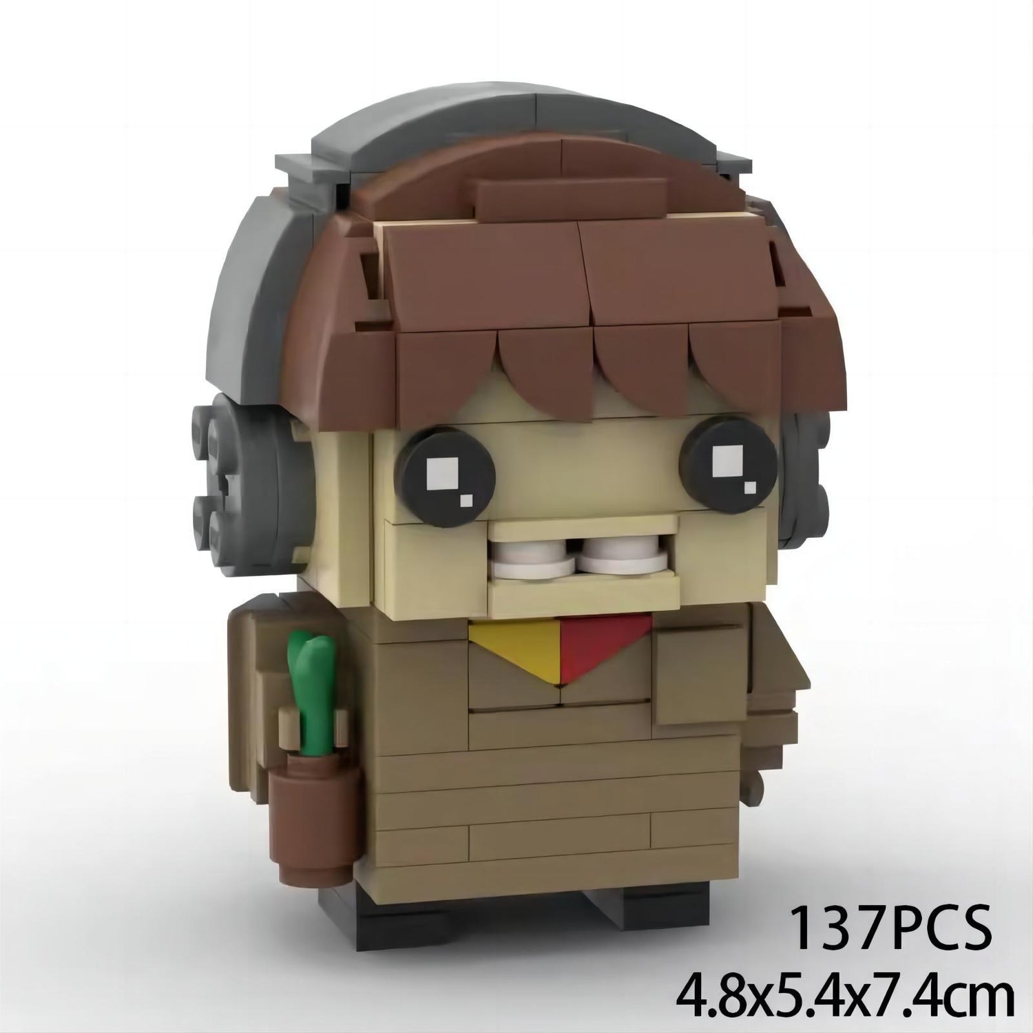 neville longbottom moc brickheadz | harry potter | compatible with lego - 3