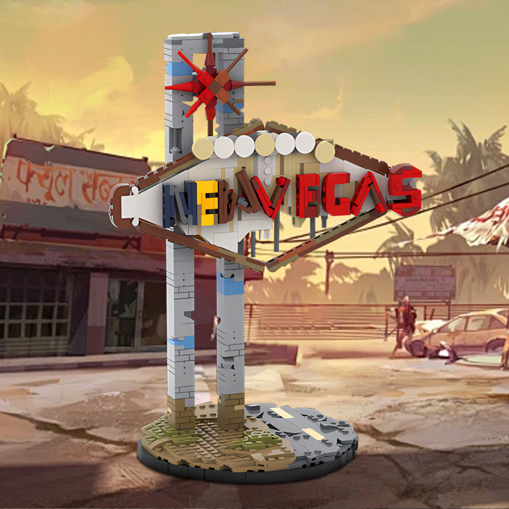 new vegas sign building kit | fallout | moc-232518 - 1