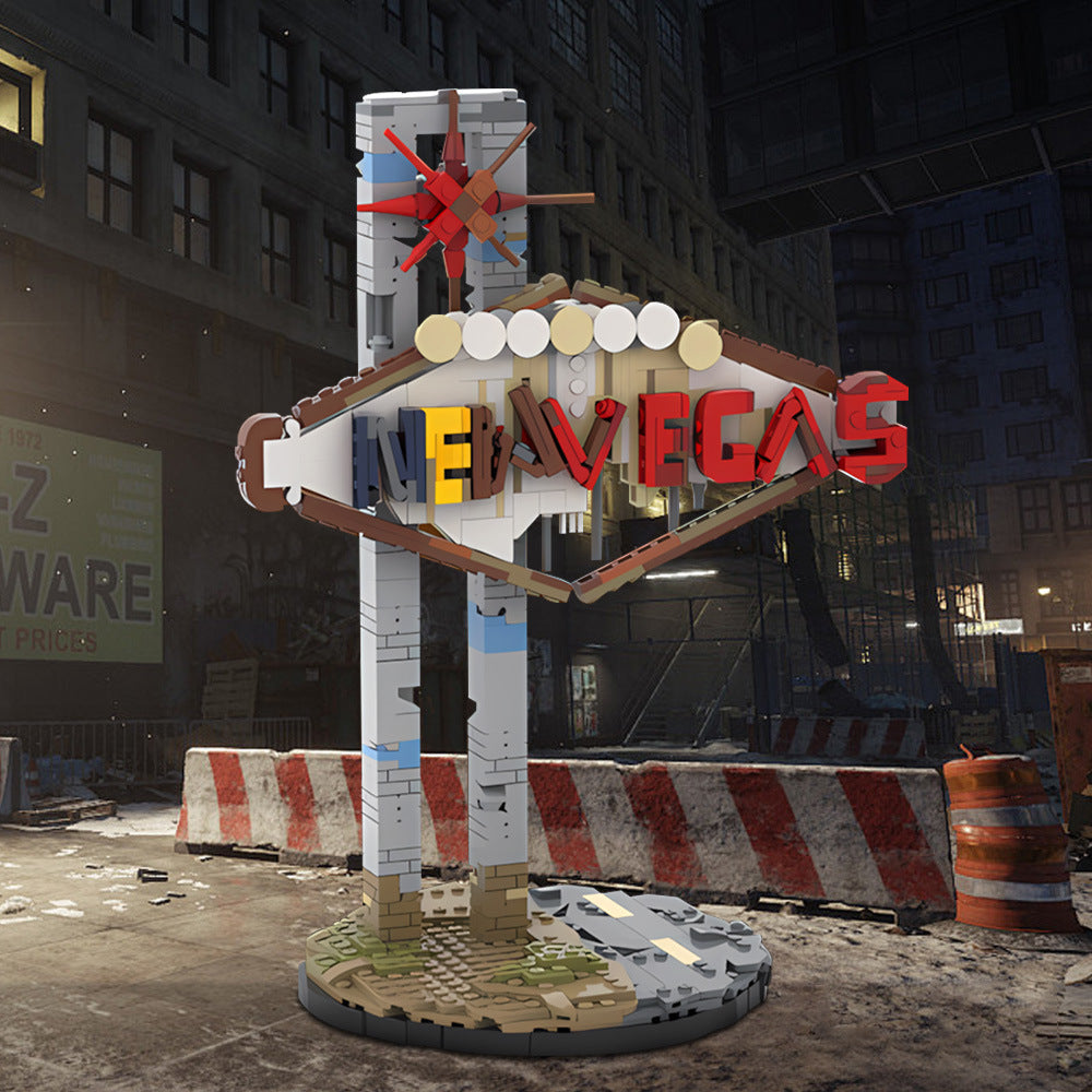 new vegas sign building kit | fallout | moc-232518 - 2