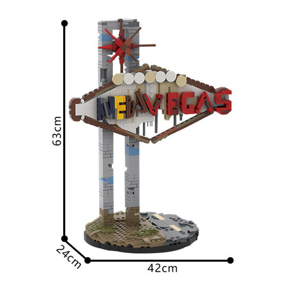 new vegas sign building kit | fallout | moc-232518 - 4