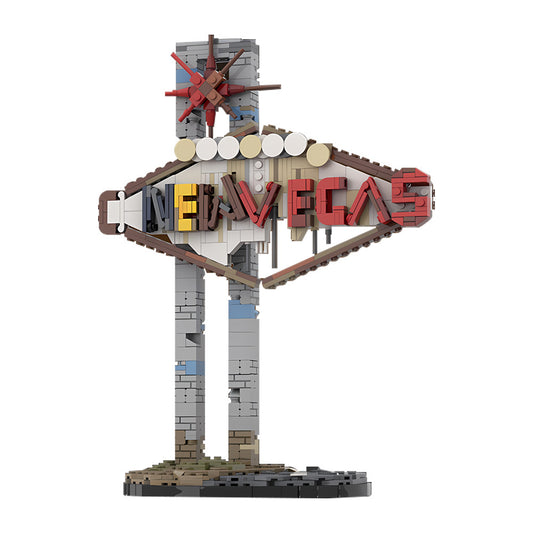 new vegas sign building kit | fallout | moc-232518 - 5