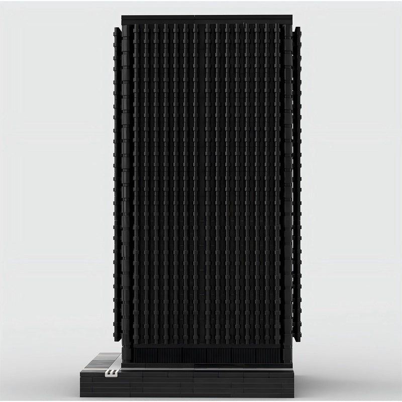 New York Black Rock Skyscraper Building Kit | LEGO-Compatible MOC - 3