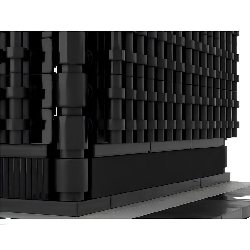 New York Black Rock Skyscraper Building Kit | LEGO-Compatible MOC - 4