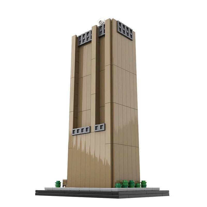 New York Long Lines Building Skyscraper Building Kit | 1:800 Scale LEGO-Compatible MOC - 3
