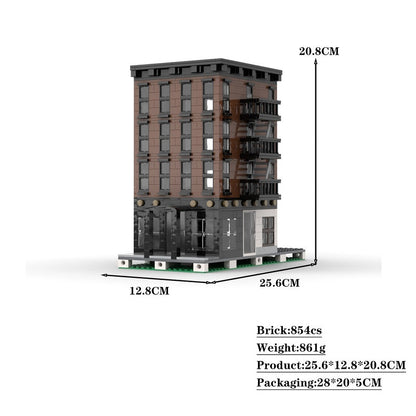 New York Style Apartment Modular MOC Building Kit | Urban Architecture Model - 2
