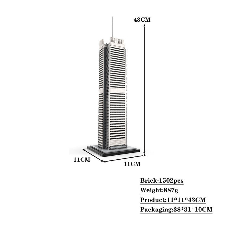 New York Times Tower MOC Building Kit | 1:800 Scale Architectural Model - 3