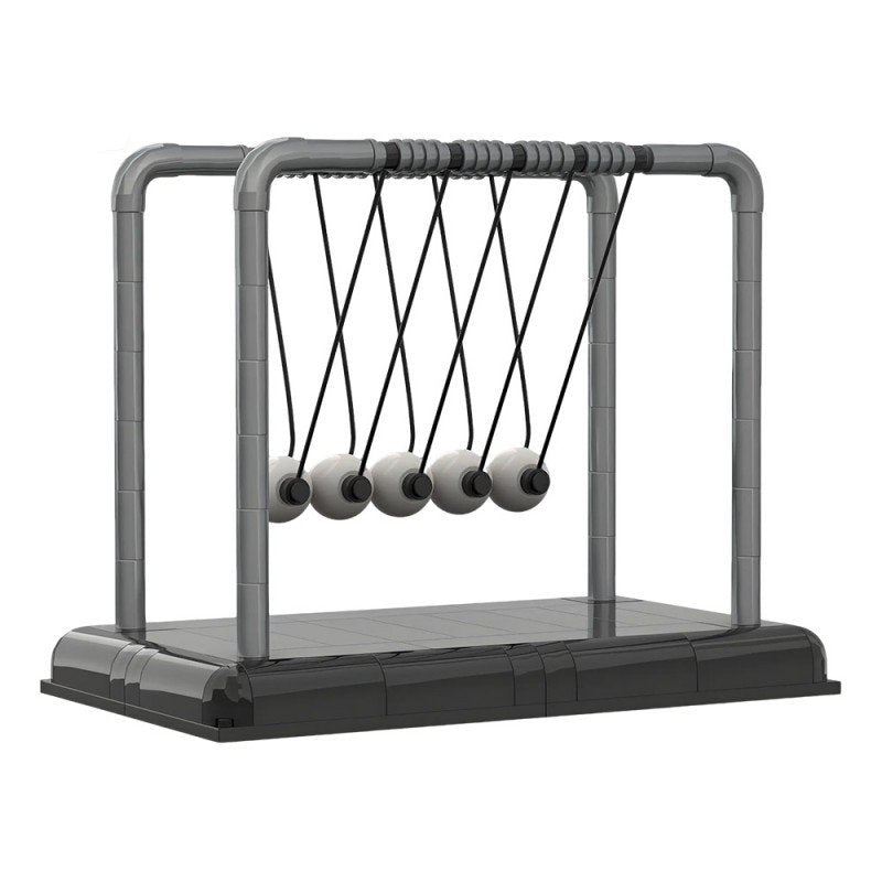 Newton’s Cradle Physics Desk Model MOC Building Kit | Kinetic Motion Display - 1