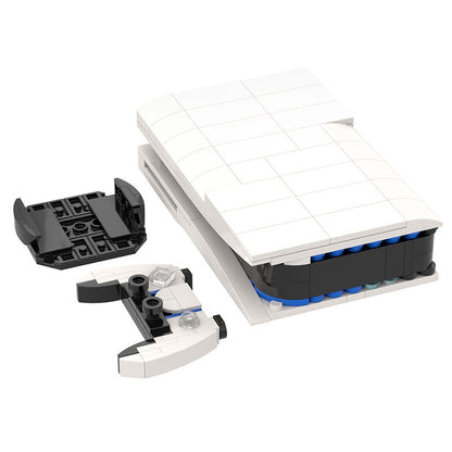 Next-Gen White Gaming Console Building Kit | LEGO-Compatible MOC - 7