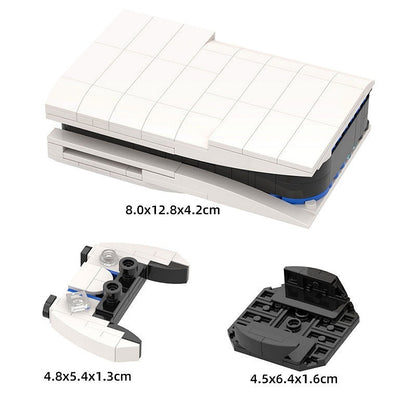 Next-Gen White Gaming Console MOC Building Kit | Modern Tech Display - 4