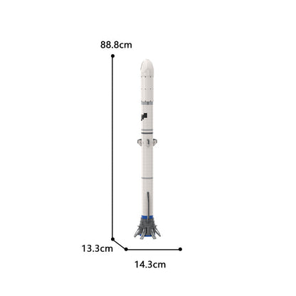 NG Heavy-Lift Orbital Rocket Building Kit | 1:110 Scale | LEGO-Compatible MOC - 7