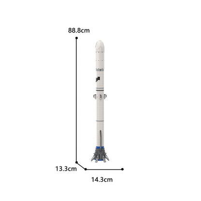 NG Heavy-Lift Orbital Rocket MOC Building Kit | 1:110 Scale Space Model - 7