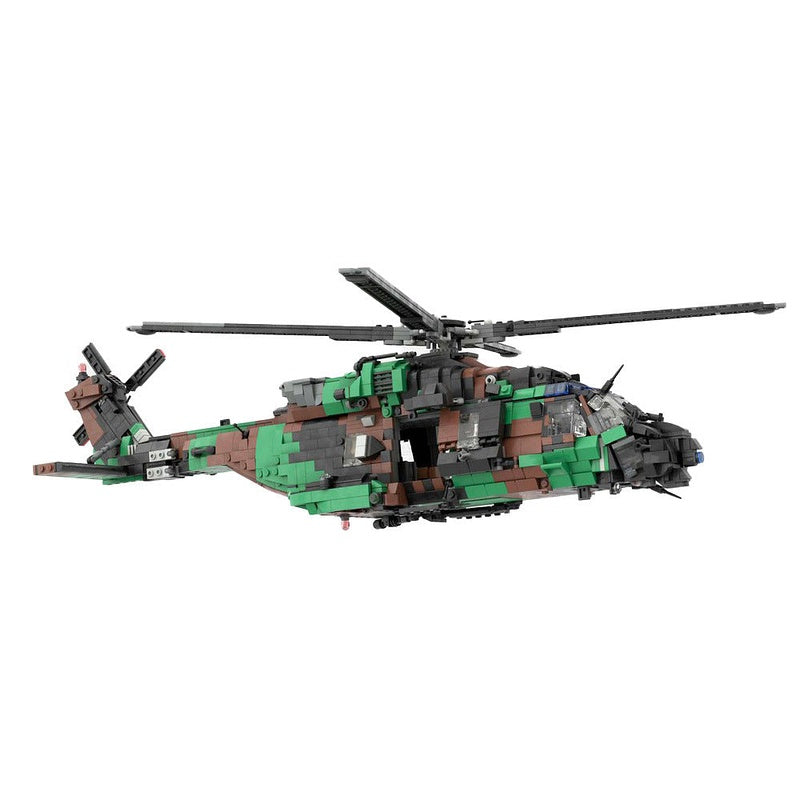 NH-90 Tactical Transport Helicopter MOC Building Kit | Aircraft Model - 3
