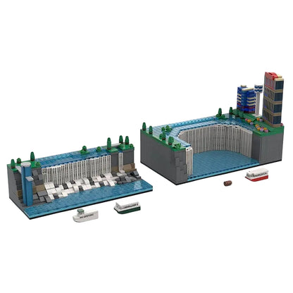 Niagara Falls Landmark Architecture Building Kit | LEGO-Compatible MOC - 5