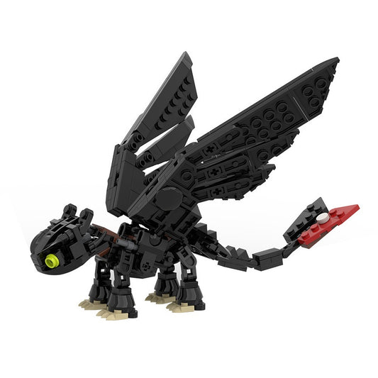 Night Fury Strike Dragon Building Kit | LEGO-Compatible MOC - 1