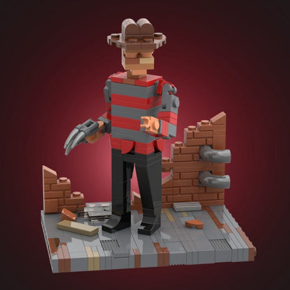Nightmare Dream Horror Street Scene MOC Kit | LEGO-Compatible Slasher Diorama - 5