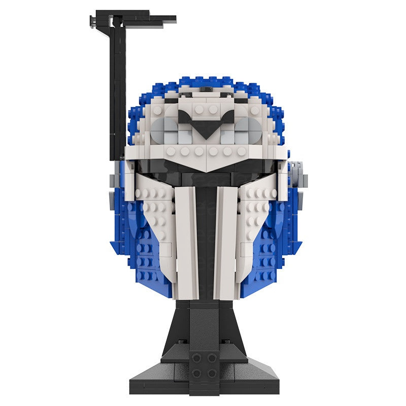 Nite Owl Galactic Bounty Hunter Helmet Building Kit | LEGO-Compatible MOC - 3