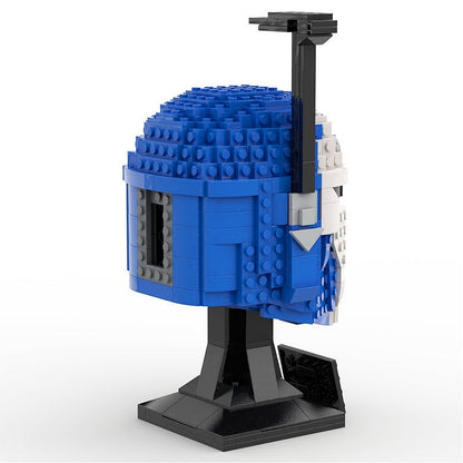 Nite Owl Galactic Bounty Hunter Helmet MOC Display Building Kit - 5