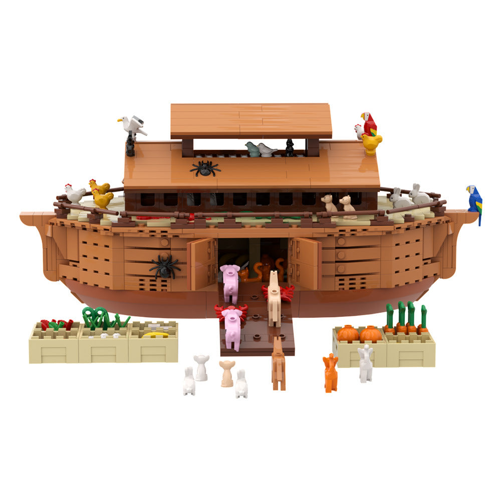 noah's ark boat building set | lego compatible - 2