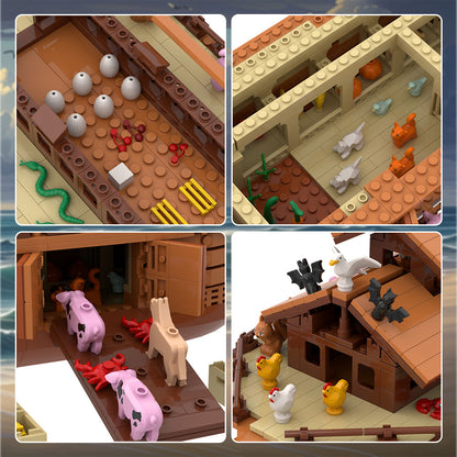 noah's ark boat building set | lego compatible - 3