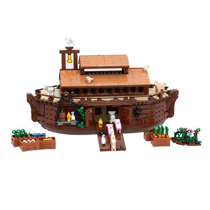 Noah's Ark MOC Wooden Ark Boat Building Kit - 3