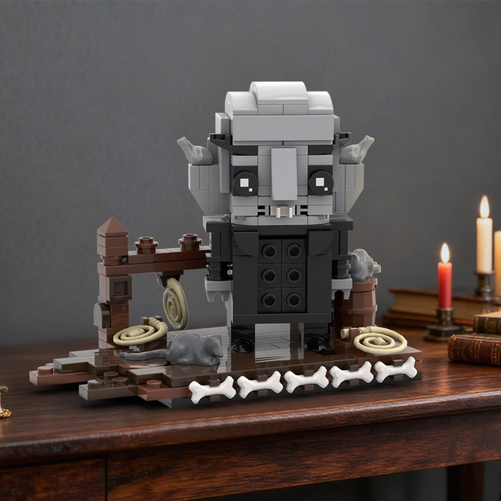 nosferatu brickheadz building kit | lego compatible moc - 3
