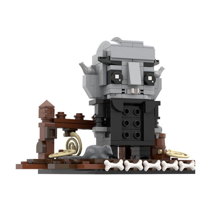 nosferatu brickheadz building kit | lego compatible moc - 5