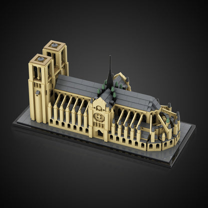 notre dame cathedral building set | lego compatible - 1