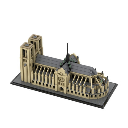 Notre Dame Cathedral MOC Gothic Architecture Building Kit | Historic Church - 1
