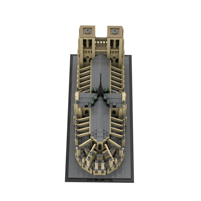 Notre Dame Cathedral MOC Gothic Architecture Building Kit | Historic Church - 3