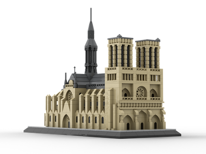Notre Dame de Paris Building Kit | LEGO-Compatible MOC - 1