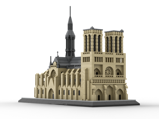 Notre Dame de Paris Building Kit | LEGO-Compatible MOC - 1
