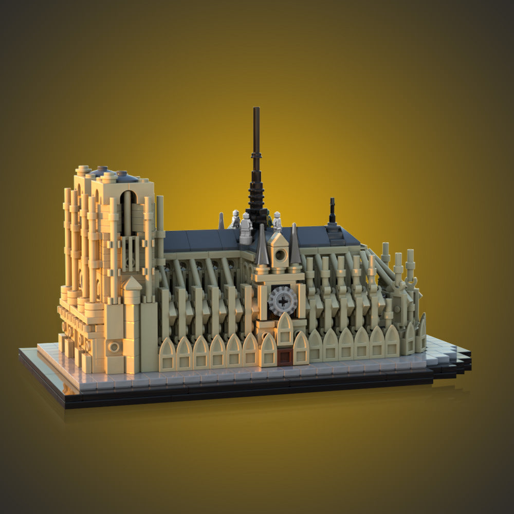 Notre Dame de Paris Building Kit | LEGO-Compatible MOC - 3