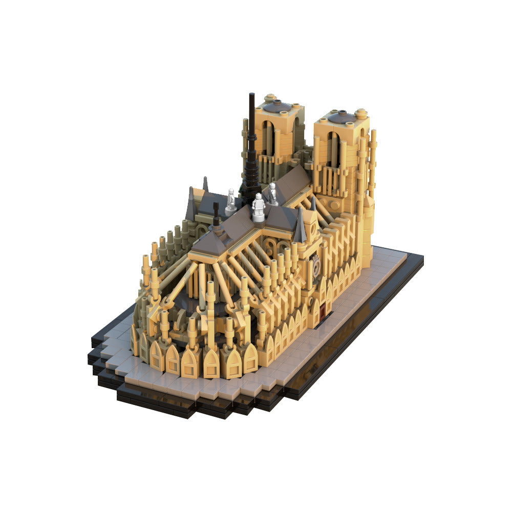 Notre Dame de Paris Building Kit | LEGO-Compatible MOC - 4