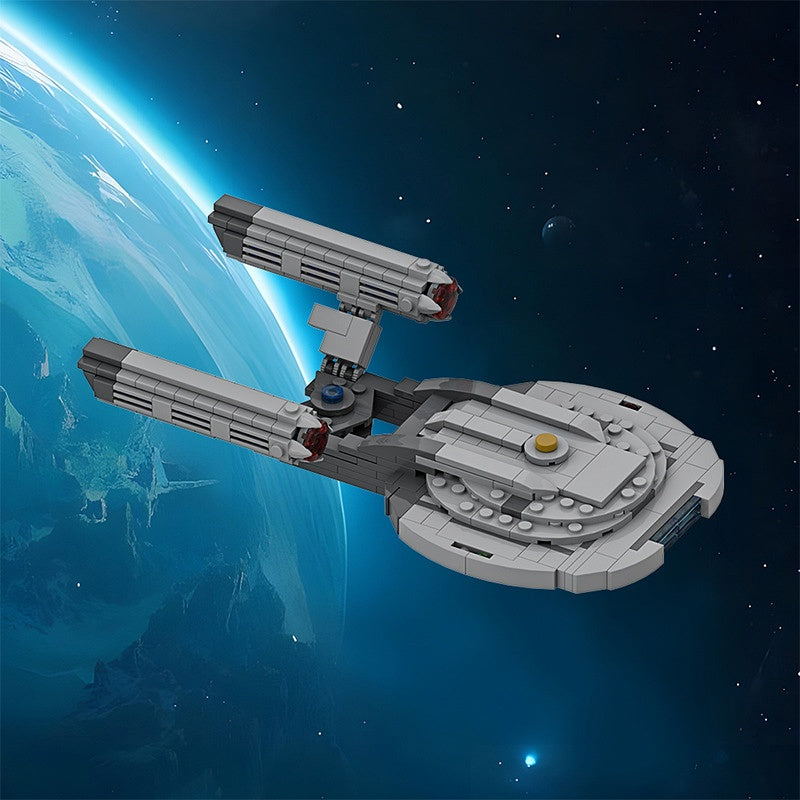 NX-01 Prototype Midi-Scale Space Cruiser Building Kit | Compatible MOC - 1