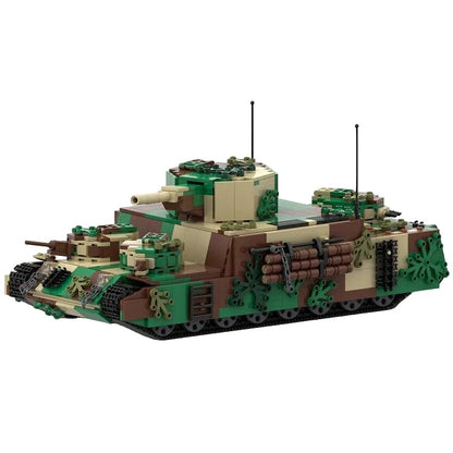 O-I Super Heavy Tank MOC Building Kit | Advanced Military Armor Model - 1