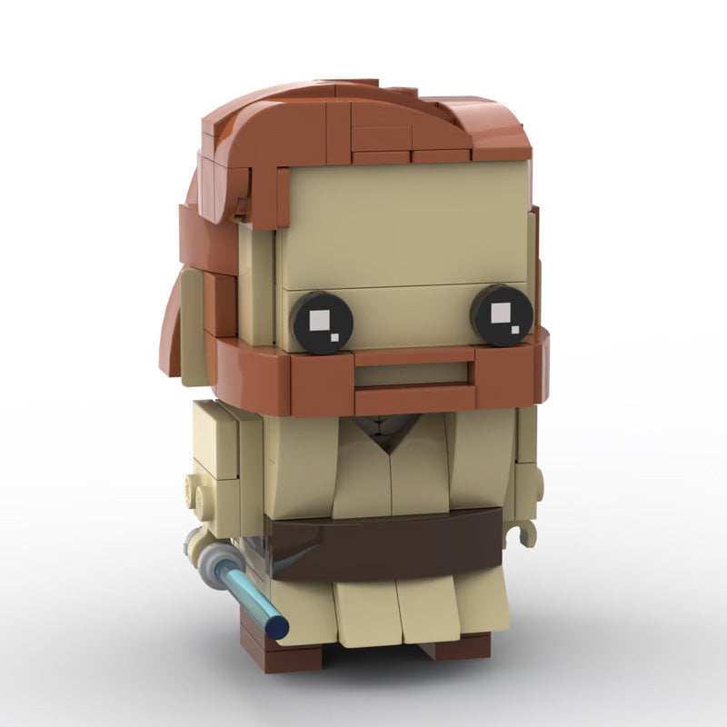 obi-wan brickheadz building set | star wars | lego-compatible - 2
