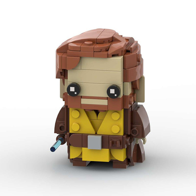 obi-wan kenobi brickheadz building set | star wars | lego-compatible - 2