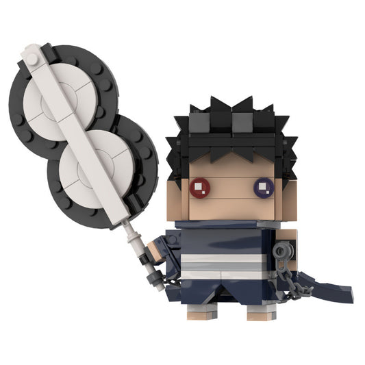 obito uchiha (tobi) brickheadz moc set | lego compatible naruto toy - 1